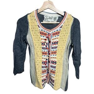Field Flower Rove Wander Cardigan Sweater Angora *Dimensions in Pictures*